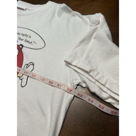 VTG 80s/90s Mars Inc. M&Ms Melts In Your Mouth Short Sleeve T Shirt Size L/XL - Picture 5 of 13